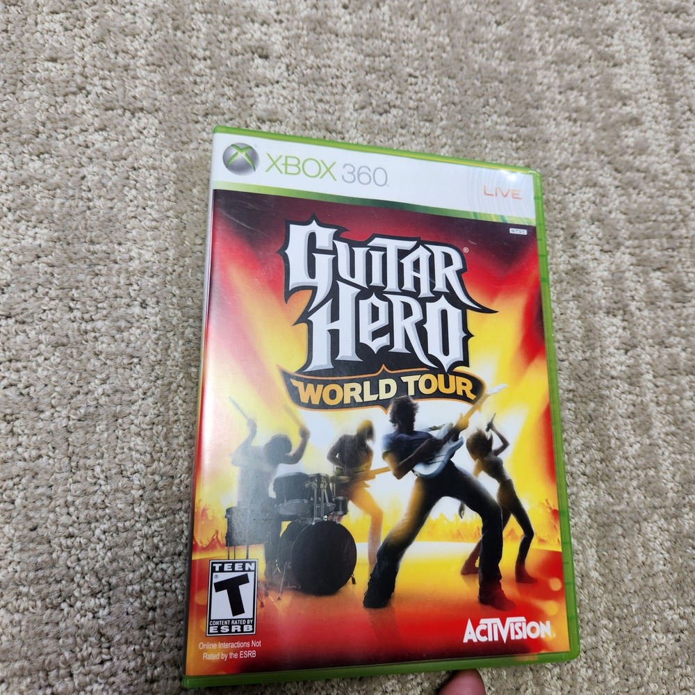 Guitar Hero World Tour Xbox‎ 360 Activision 2008 Music Video Game CIB